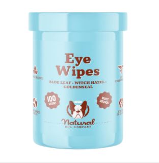 NATURAL DOG COMPANY DOG EYE WIPES - 100 COUNT