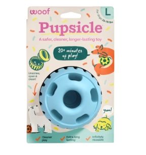 WOOF DOG PUPSICLE BLUE BIRTHDAY LARGE