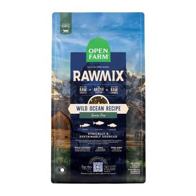 Open Farm RawMix Wild Ocean Recipe Grain Free Dry Cat Food - 2.25 Lb Bag