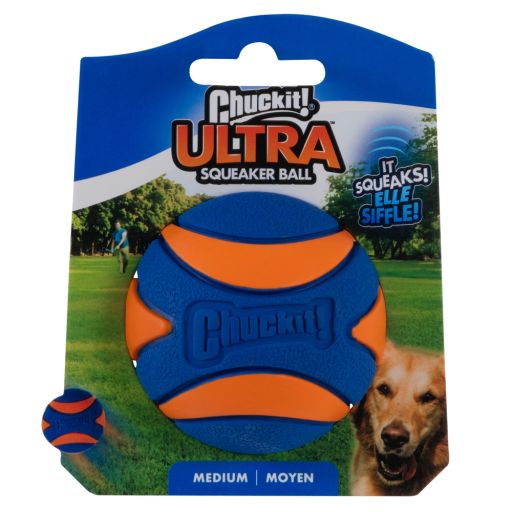 Chuckit! Ultra Squeaker Ball dog toy  Medium 1 Pk