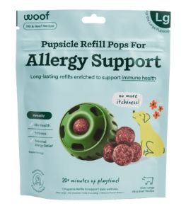 WOOF DOG ALLERGY SUPPORT WELLNESS POPS LARGE 8OZ
