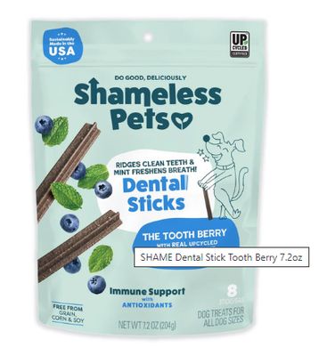 SHAME Dental Stick Tooth Berry 7.2oz