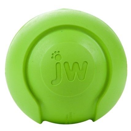 JW Pet iSqueak Bouncin  Baseball Rubber Dog Toy - Medium