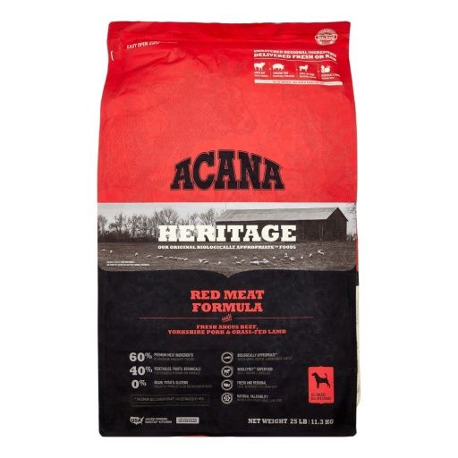 ACANA Red Meat Recipe Dry Dog Food - 25 Lb Bag