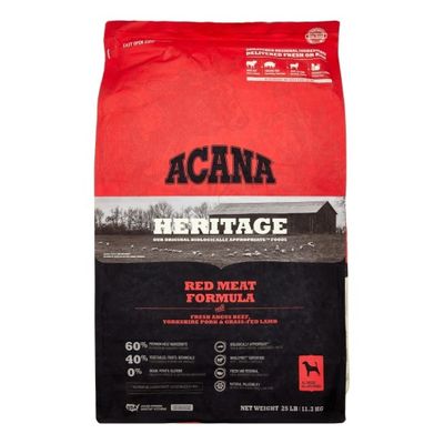 ACANA Red Meat Recipe Dry Dog Food - 25 Lb Bag