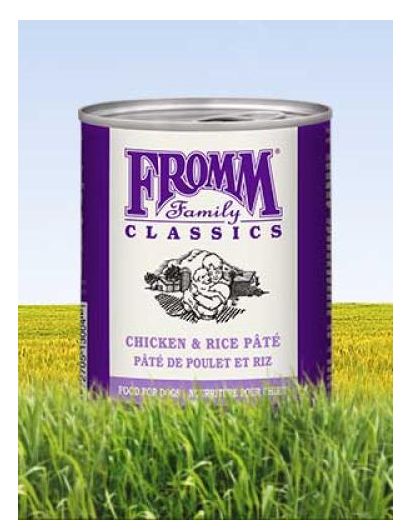 FROMM CLASSIC K9 ADULT CHICKEN &amp; RICE PATE 12/12.5OZ