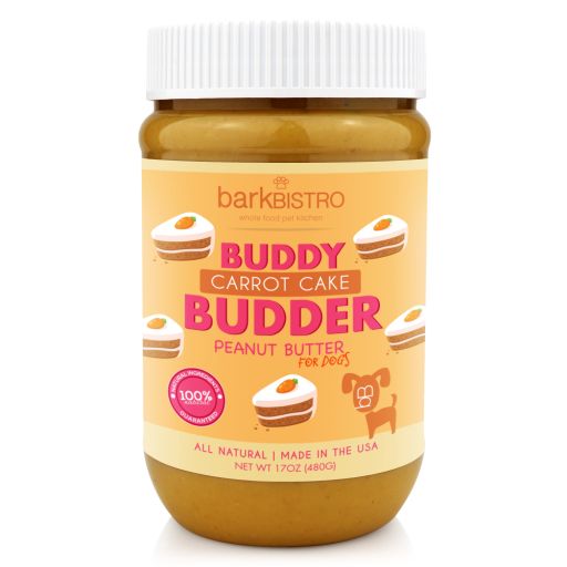 Bark Bistro Dog Peanut Butter - Carrot Cake Buddy Budder  All Natural Peanut Butter Dog Treat (17oz)