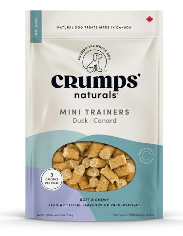 CRUMPS NATURALS MINI TRAINERS DUCK (SEMI-MOIST) 10.6OZ (NEW)