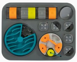 Messy Mutts Flip'n Slide Puzzler, Large, 16.5" X 13", Grey