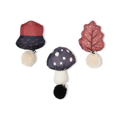 PetShop by Fringe Studio Forest Finds Canvas Cat Plush Toy Set - 3pc