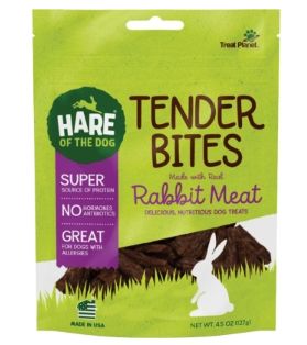 HARE OF THE DOG DOG RABBIT TENDER BITES 4.5OZ