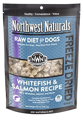 Northwest Naturals Whitefish and Salmon Freeze Dried Nuggets - Value Bag 25 Oz