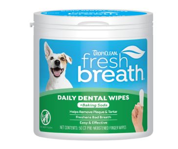 Fresh breath dental wipes