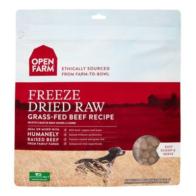 Open Farm Grass-Fed Beef Freeze Dried Dog Food  13.5 Oz
