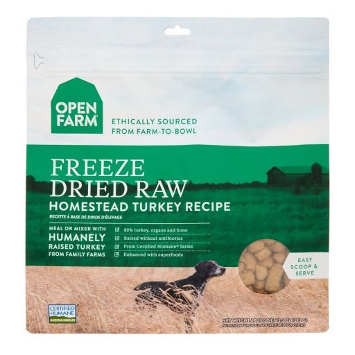Open Farm Homestead Turkey Freeze Dried Dog Food  13.5 Oz
