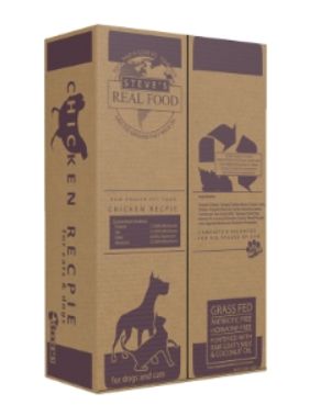 STEVE'S REAL FOOD DOG &amp; CAT FROZEN CHICKEN NUGGETS 9.75LBS BOX