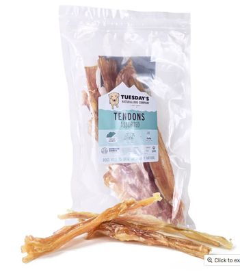 Extra Large Assorted Beef Tendons - 5 Pack