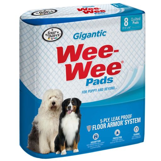 Four Paws Wee Wee Gigantic Potty Training Dog &amp; Puppy Pads  Pet Pee Pads  XXL 8ct