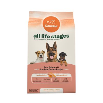 Canidae All Life Stages Real Salmon &amp; Ancient Grains Recipe Dry Dog Food 27 lbs.