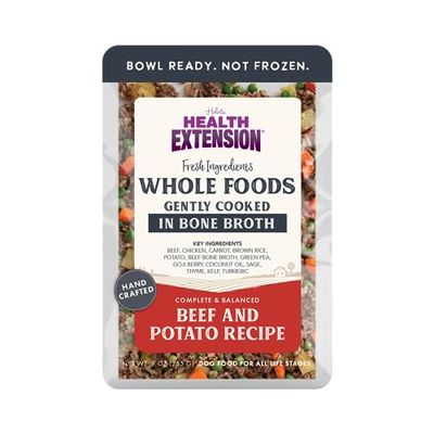 Health Extension Gently Cooked Pouches for Dogs (Beef and Potato, 9oz Single Pouch)