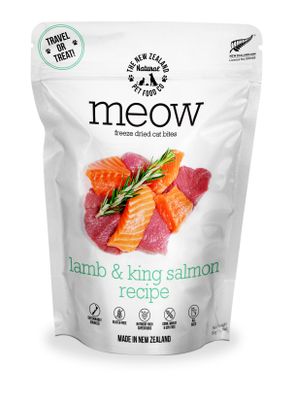 NZ NATURAL FREEZE DRIED MEOW LAMB &amp; KING SALMON 1.76OZ