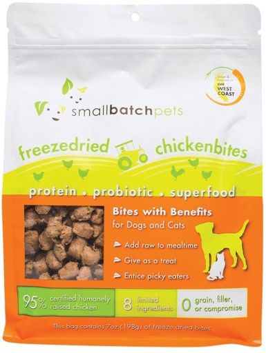 7 Oz Freeze-Dried Small Bites Chicken Dog &amp; Cat Food