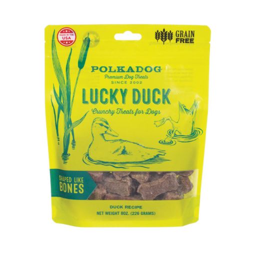 Polkadog Lucky Duck Crunchy Dog Treat Pouch