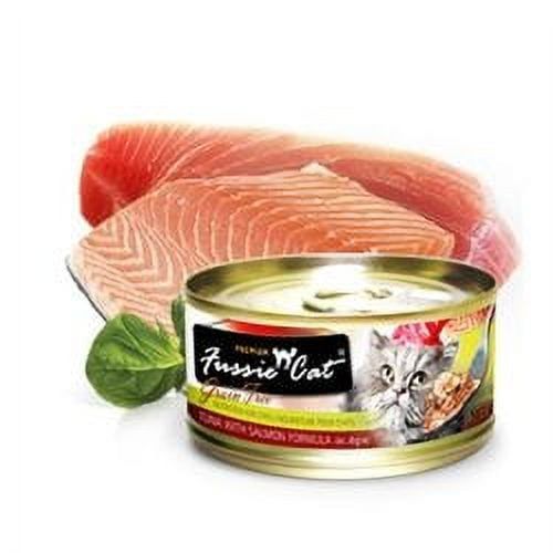 Fussie Cat Wet Food Cat: Tuna &amp; Salmon 2.8Oz Can (Pack of 24)