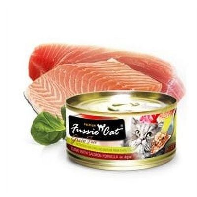 Fussie Cat Wet Food Cat: Tuna &amp; Salmon 2.8Oz Can (Pack of 24)