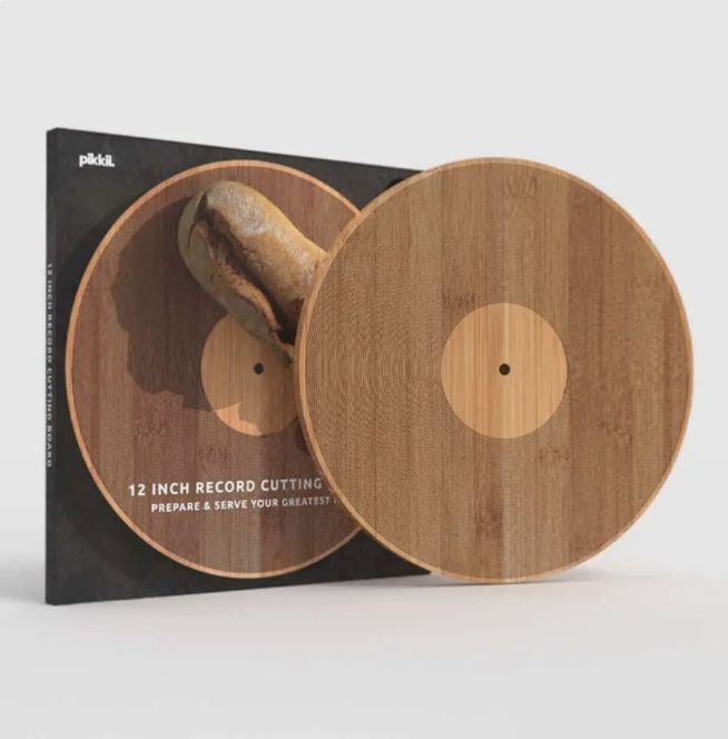 12" bamboo record cutting board