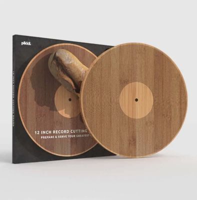 12" bamboo record cutting board