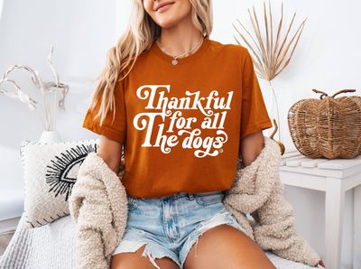 Thankful for all the Dogs Tee | Dog Lover Fall DP1286