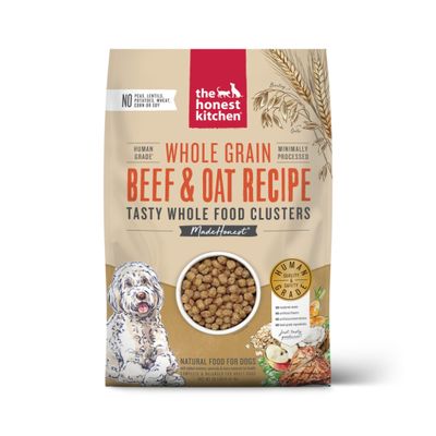 The Honest Kitchen Whole Food Clusters Whole Grain Beef &amp; Oat Dry Dog Food 20 lbs.