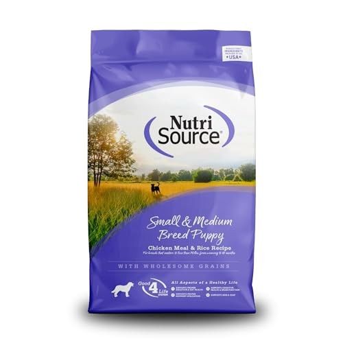 NutriSource Small &amp; Medium Breed Puppy Chicken &amp; Rice Dry Dog Food - 12 Lb Bag
