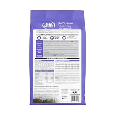 NutriSource Small &amp; Medium Breed Puppy Chicken &amp; Rice Dry Dog Food - 12 Lb Bag