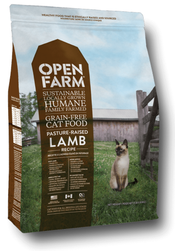 Open Farm Grain Free Pasture Raised Lamb Recipe Dry Cat Food - 4 Lb Bag