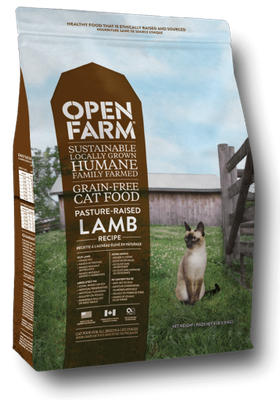 Open Farm Grain Free Pasture Raised Lamb Recipe Dry Cat Food - 4 Lb Bag