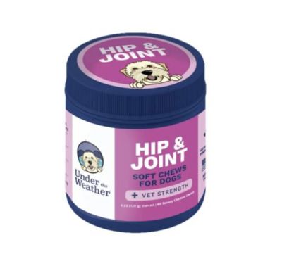 UNDER THE WEATHER DOG HIP &amp; JOINT SOFT CHEW 60CT