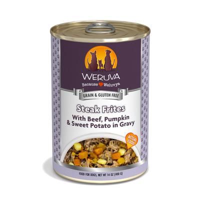 Classics Steak Frites Dinner with Beef Pumpkin &amp; Sweet Potato in Gravy Wet Dog Food 14 Oz.