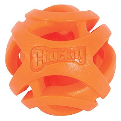 Chuckit! Air Fetch Ball Rubber Dog Toy  Large 3  for Dogs 60-100 lb  Orange  Pack of 1