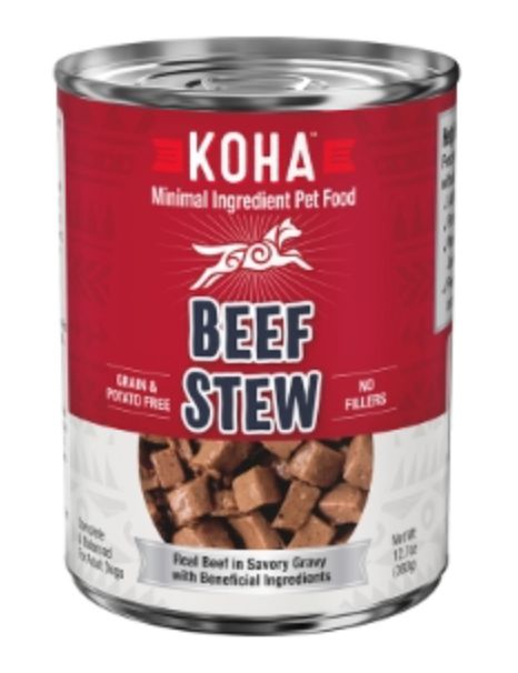 KOHA DOG GRAIN FREE BEEF STEW 12.7OZ