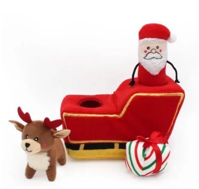 Zippy Paws Burrow Santa's Sleigh