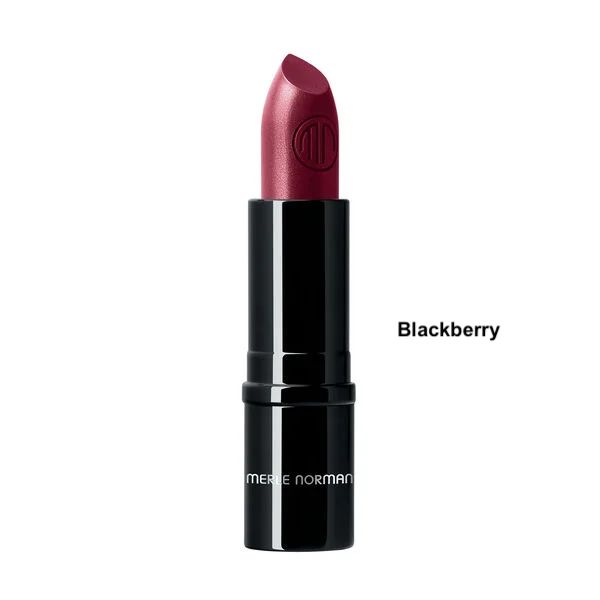 A tube of Merle Norman Creamy Lipcolor Lipstick in the Blackberry Shade