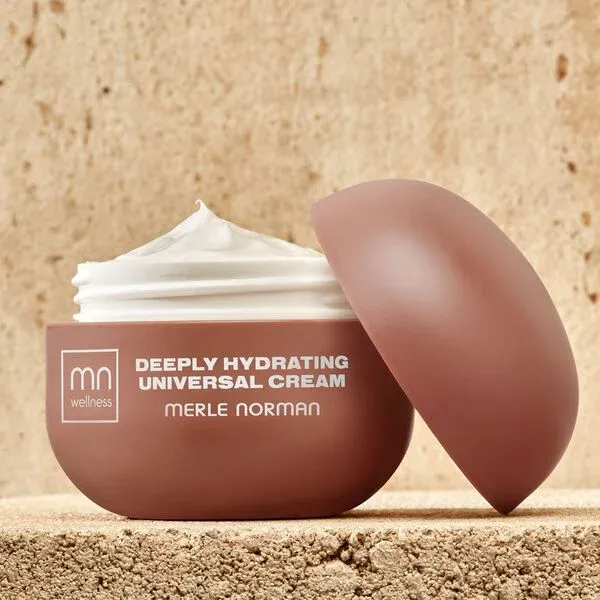 Merle Norman Deeply Hydrating Universal Cream With the lid off