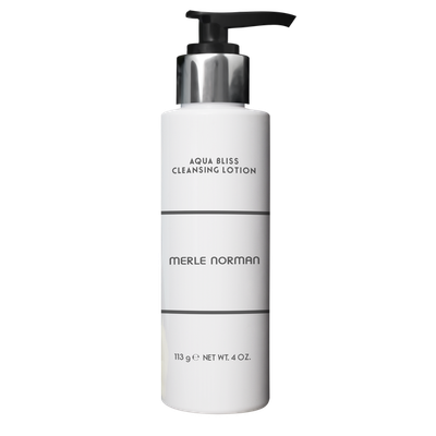 Merle Norman Aqua Bliss Cleansing Lotion on a white background
