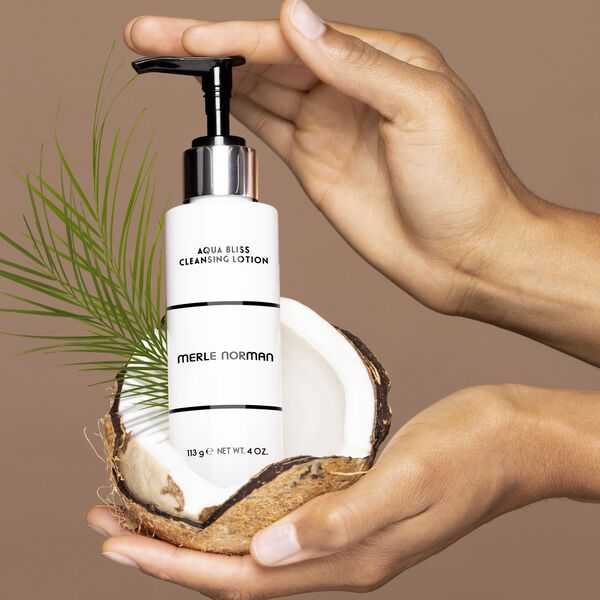 Merle Norman Aqua Bliss Cleansing Lotion on a white background