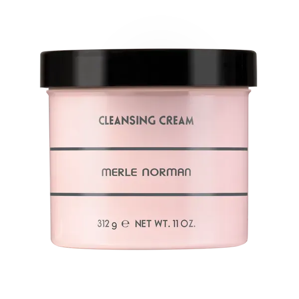 Merle Norman Cleansing Cream on a white background. 