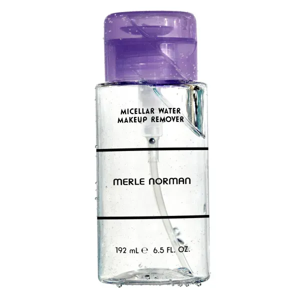Micellar Water Makeup Remover Merle Norman Micellar Water Makeup Remover in front of a white background.