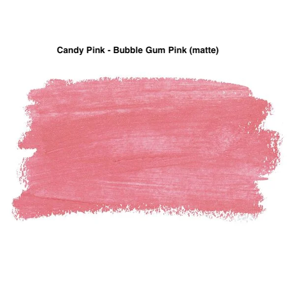 Merle Norman Cheek Crayon in the Candy Pink - Buybble Gum Pink (Matte) shade on a white background. 