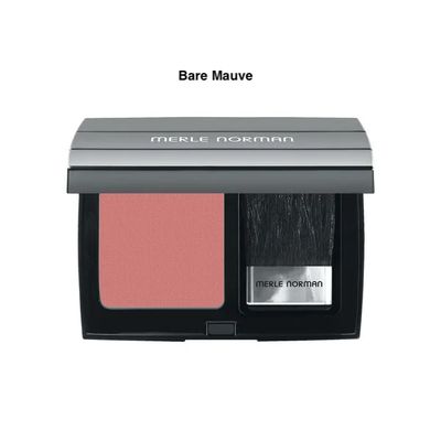 Merle Norman Lasting Cheekcolor in the Bare Mauve shade on a white background.